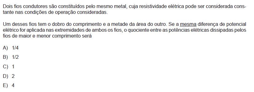 Questão de Vestibular - PUC - RIO GRANDE DO SUL 2012