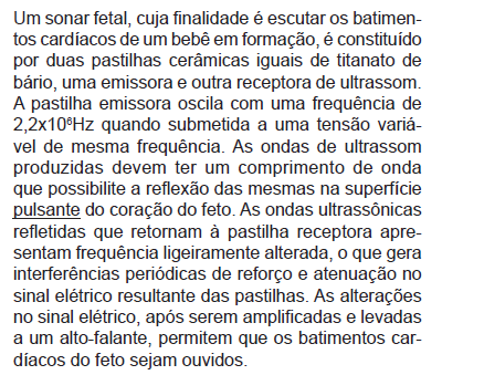 Questão de Vestibular - PUC - RIO GRANDE DO SUL 2012